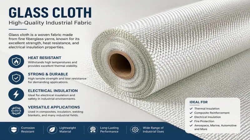 High-quality glass cloth industrial fabric for insulation and composite applications