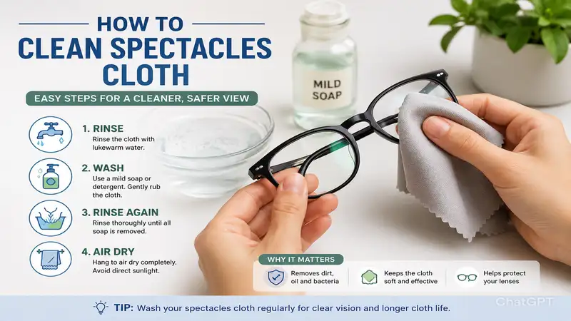 how to clean spectacles cloth with simple washing and drying steps for microfiber eyeglasses cloth