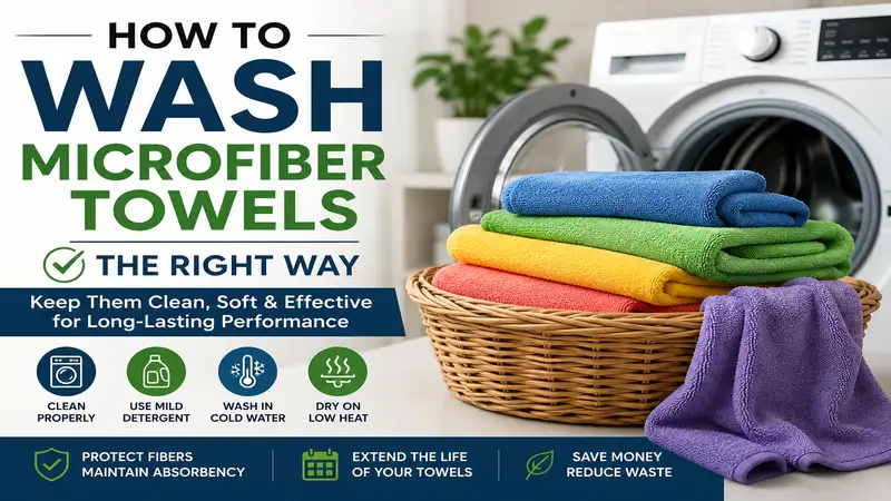 how to wash microfiber towels properly for long lasting softness and cleaning performance