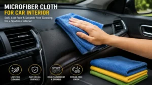 microfiber cloth for car interior cleaning materials used for dashboard and surface cleaning