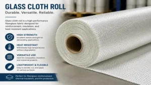 Fiberglass glass cloth roll designed for reinforcement and thermal insulation