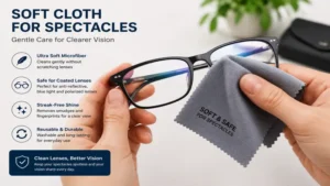 soft cloth for spectacles cleaning anti reflective eyeglass lenses safely