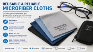 glasses cloths microfiber reusable washable and durable for daily eyewear care