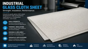 Industrial glass cloth sheet with strong thermal insulation and durable performance