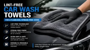 lint-free car wash towels delivering a flawless streak-free shine on car surfaces