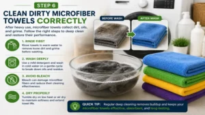 how to wash microfiber towels after heavy cleaning and detailing tasks