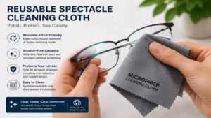 reusable spectacle cleaning cloth polishing eyeglass lenses without scratches