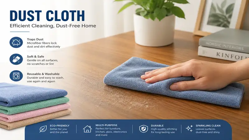 Dust cloth for efficient home cleaning and dust removal
