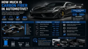 how much is carbon fiber for automotive body panels spoilers interior trim and performance parts