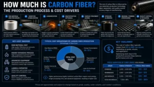 how much is carbon fiber affected by raw materials manufacturing processes energy use and quality control