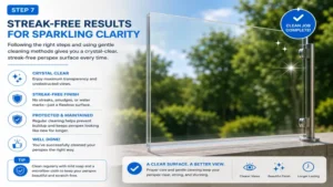 Achieving streak-free results by following the correct method for how to clean perspex