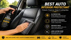 Best auto interior protectant protecting leather car seats from wear, fading, and daily use.
