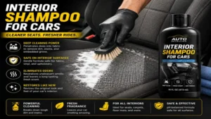 interior shampoo for cars deep cleaning upholstery while restoring a fresh, clean appearance.