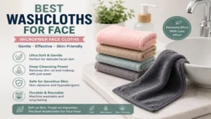 Microfiber best washcloths for face offering gentle cleansing and effective makeup removal