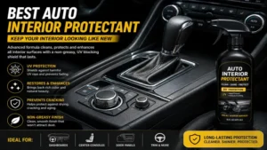 Best auto interior protectant keeping the center console clean while reducing dust buildup.