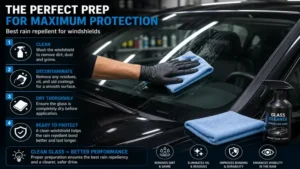 best rain repellent for windshields after proper windshield cleaning and preparation