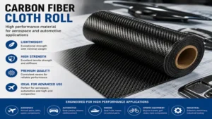 High-quality carbon fiber cloth roll used in aerospace and automotive components