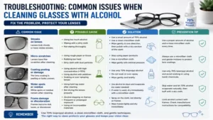 Recommended eyeglass lens cleaner as an alternative to can you clean glasses with alcohol.