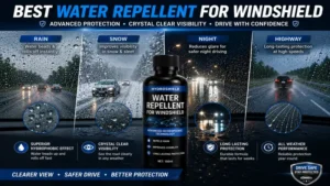 Best water repellent for windshield delivering durable hydrophobic protection in all weather conditions
