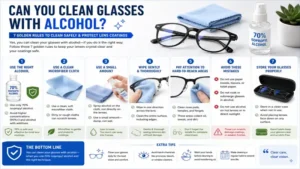 Clean eyeglasses correctly after understanding can you clean glasses with alcohol and safe cleaning practices.