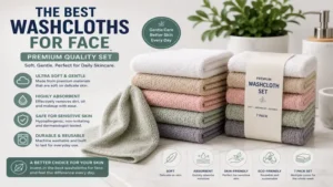 Premium reusable set of best washcloths for face for long-lasting skincare and daily use