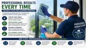 Best cloth for cleaning windows used by professionals for spotless glass surfaces